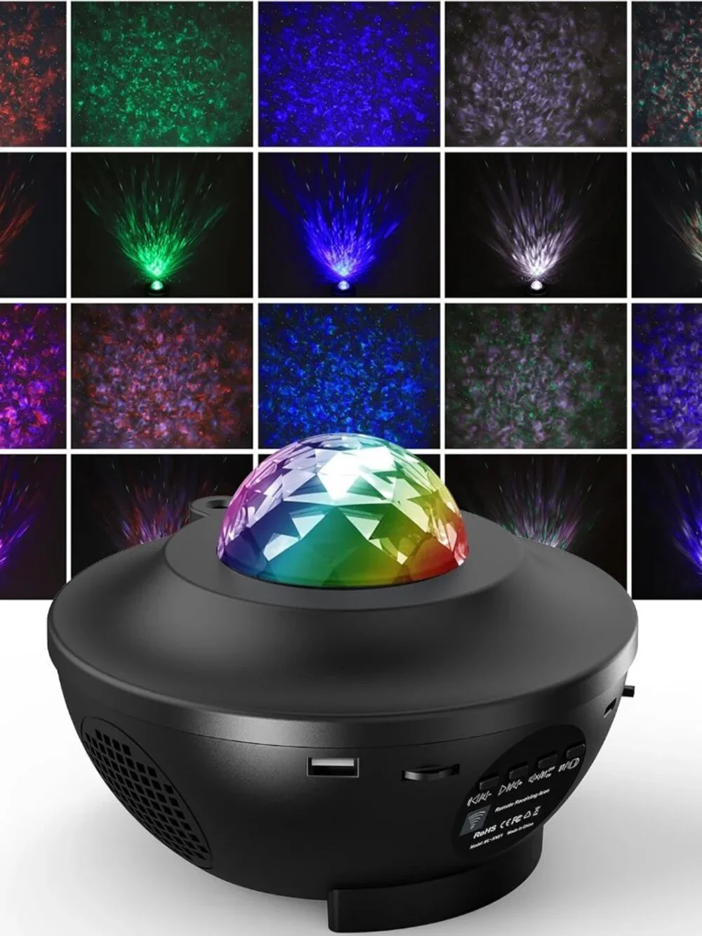 New Star Projector LED Night Light Room Decor with Remote with Timer Bluetooth 1